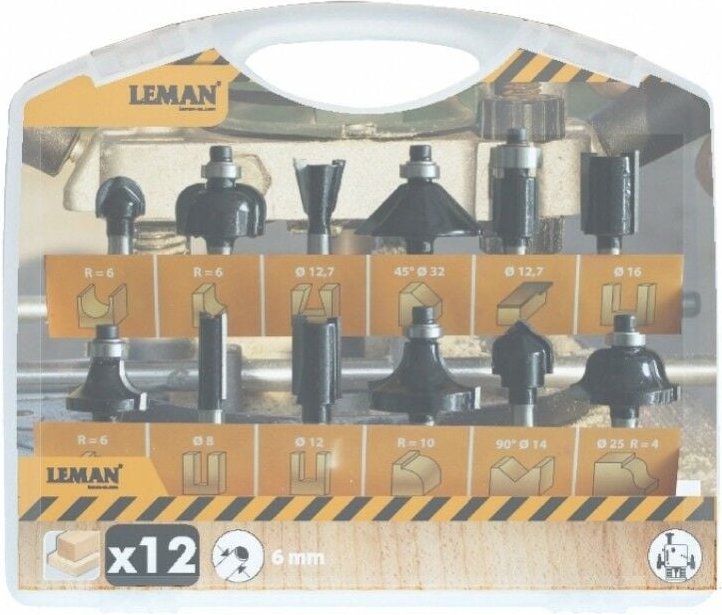 418.700.12 Set mit 12 Profilfräsern in 8mm