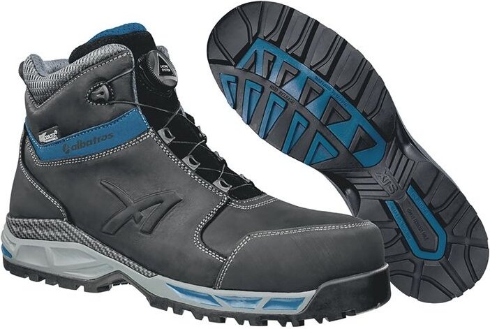 Thumbnail - Albatros - Sicherheitsstiefel tofane black ql ctx mid Gr.42 schwarz/blau S3 EN20345