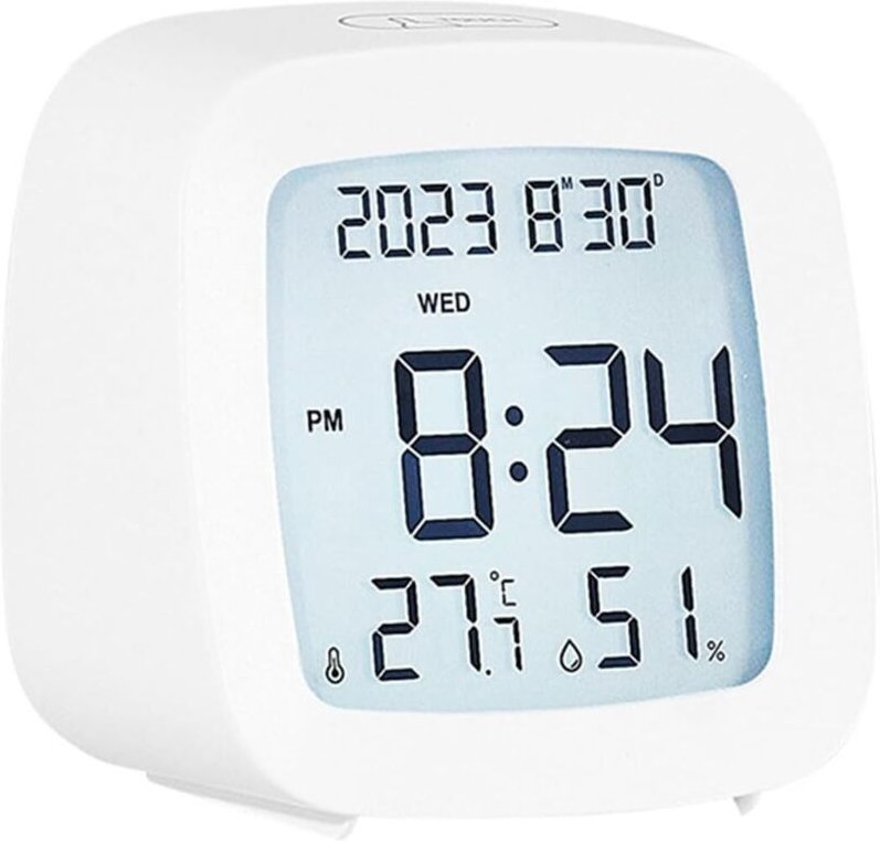 Stilvoller und praktischer Wecker mit Temperaturanzeige, tolle Dekoration und Reisebedarf - Lntyq