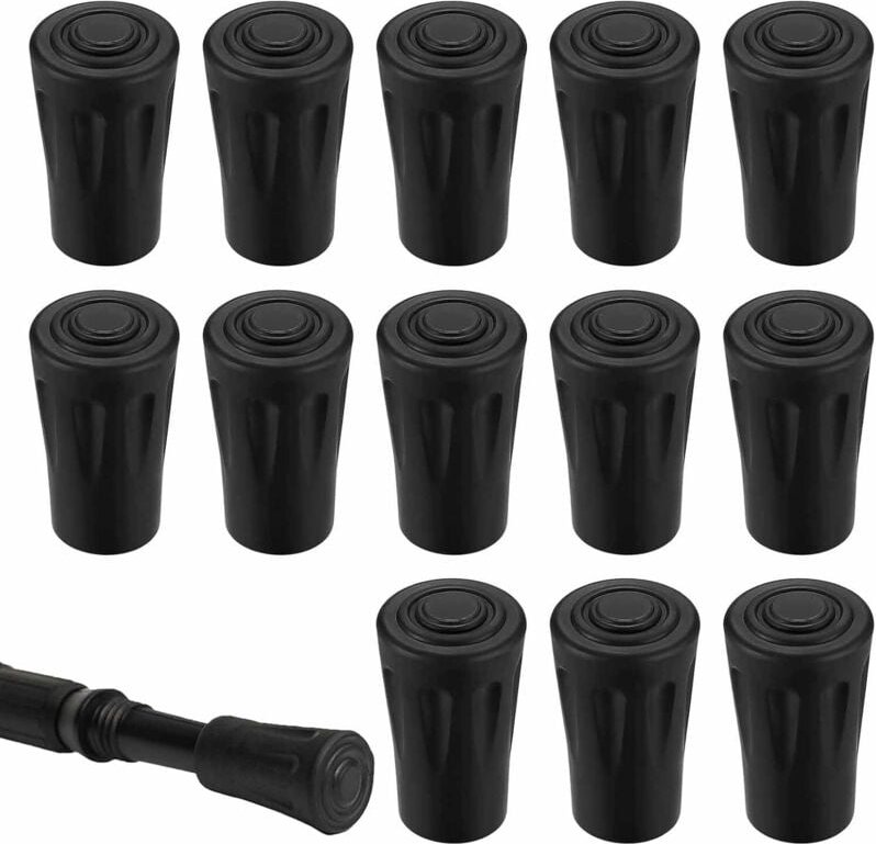8 Stück Nordic Walking Gummipuffer Set, Mit Grobem Profil Für Leki Und Andere Wanderstöcke Ideal Für Asphalt Kies Und Be...