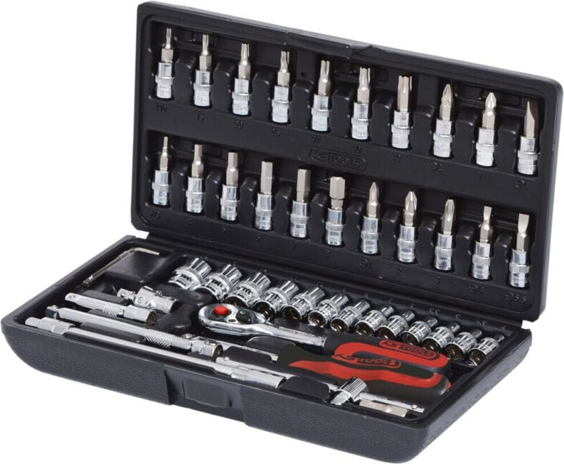 KS Tools 1/4" CHROMEplus Steckschlüssel-Satz, 46-teilig