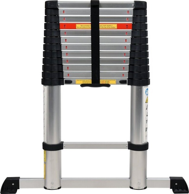 Aluminium-teleskopleiter 3,8 m 13. 17701 - Vorel