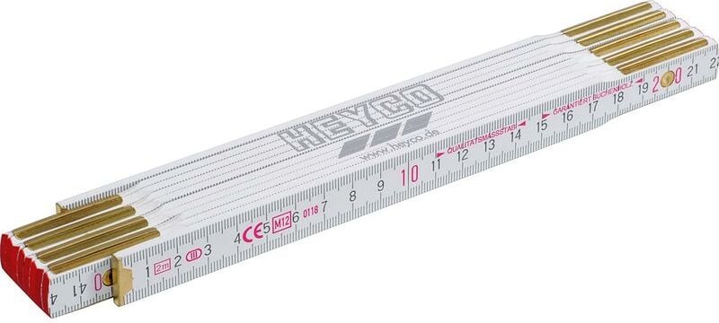 01837020000 Holzgliedermaßstab, 2 m