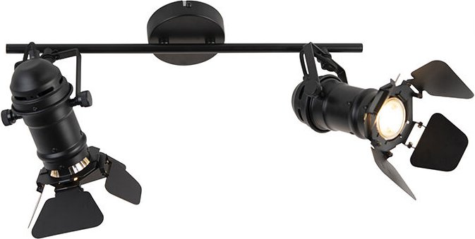 Industriestrahler schwarz 2-Licht mit Ventilen - Film