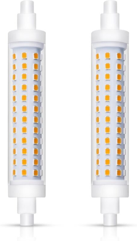 R7S LED-Lampe, 118 mm, 15 W, Warmweiß 3000 K, 1540 lm, entspricht J118 R7S Halogen-Bleistiftlampe 100 W – 120 W, AC 220 ...