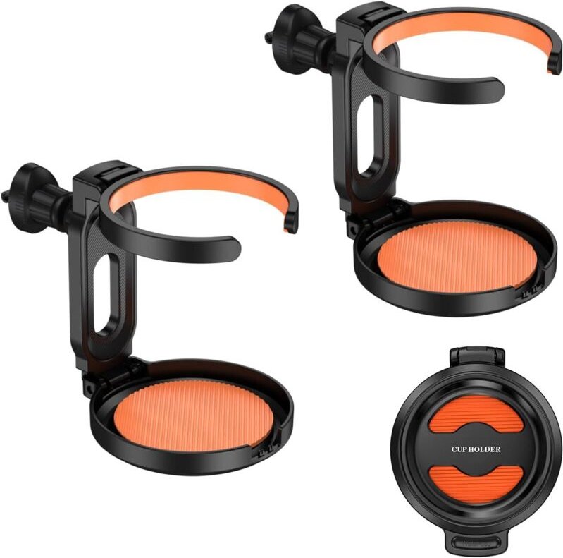 Set mit 2 faltbaren Lüftungsschlitz-Becherhaltern – verstellbar, geeignet für Cola, Kaffee, Tee – nur für Autos
