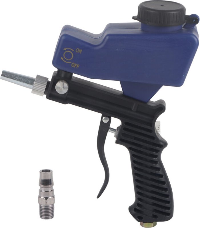 Eosnow Schwerkraft-Sandstrahlpistole, Luft-Sandstrahlgerät, Handgerät, 70–150 PSI, 6000 U/min