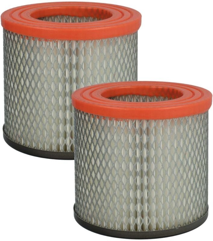 2x Faltenfilter Ersatz für Güde 16731 für Staubsauger - Patronenfilter, Orange Schwarz Grau Weiß - Vhbw