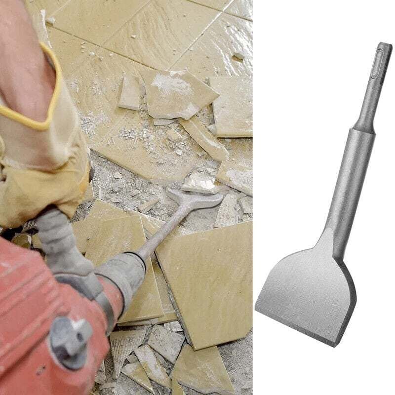 Sds Plus Fliesenmeißel, 180 mm x 75 mm, hochwertige Erweiterungsserie, gemeißelter, gebogener Fliesenmeißel für Keramik-...