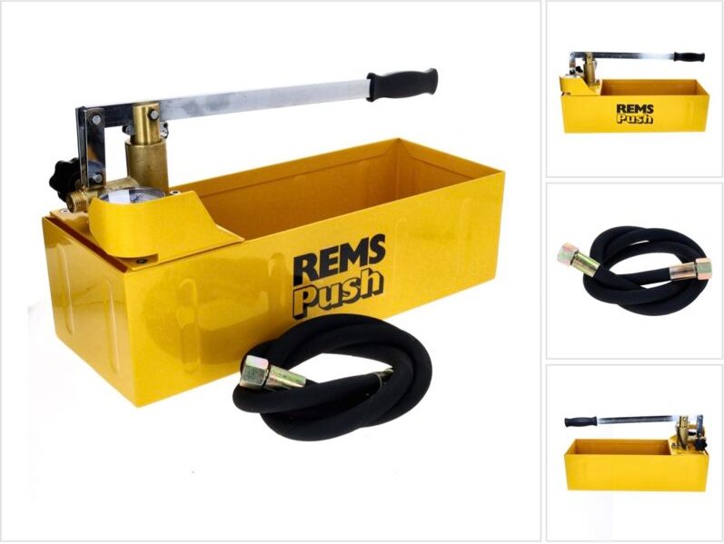 Push Druckprüfpumpe Prüfpumpe Handprüfdruckpumpe Abdrückpumpe zum Abdrücken bis 60 bar 115000 - Rems