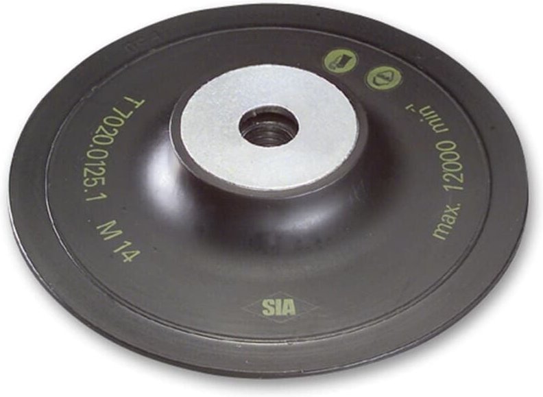 Sia Stützteller 125mm M14 hart für Fiberscheiben