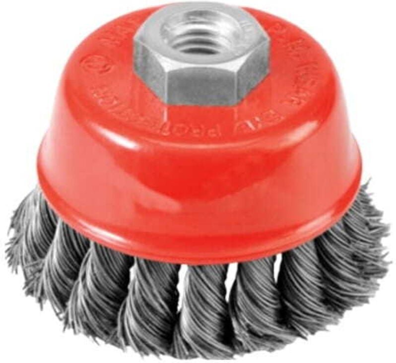 AWTOOLS 65 mm Frontbürste / Gedrehter Draht / M14 Gewinde