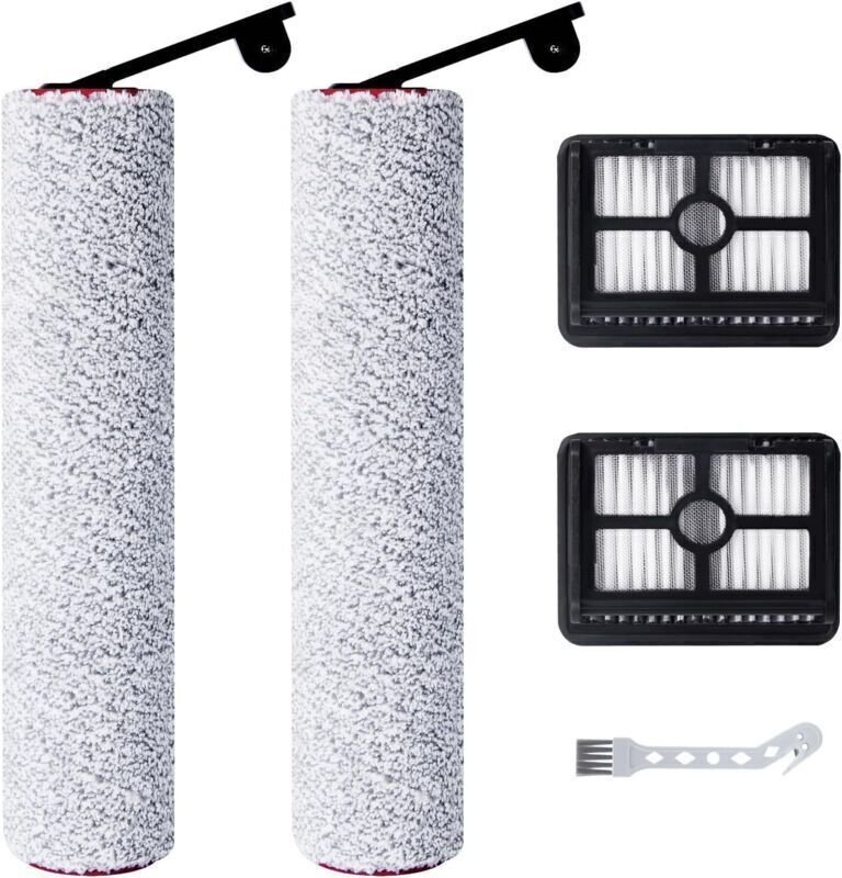 Zubehör für den Dreame H12 Pro Ultra / H13 Pro Nass- und Trockensauger: 2 Bürstenwalzen + 2 HEPA-Filter + 1 Reinigungsbü...