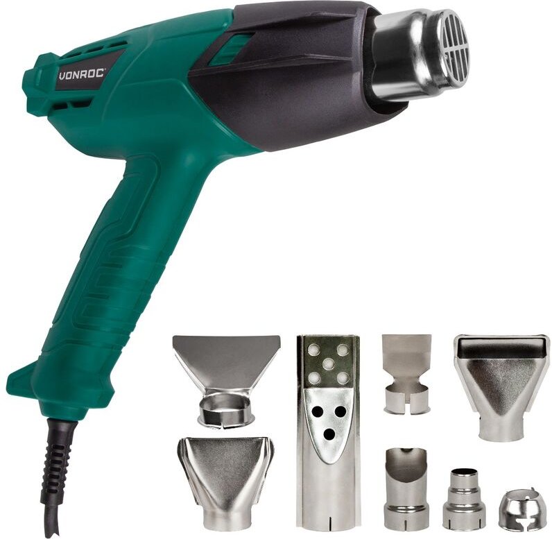 Heißluftpistole 2000W Inkl. 8 Düsen & Werkzeugtasche
