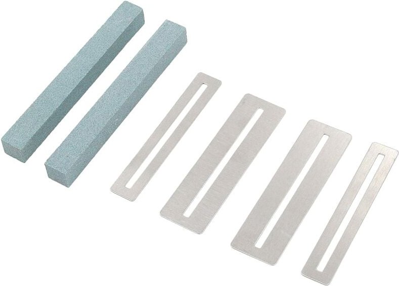 Gitarrenreinigungswerkzeug 2 Satz Gitarre Griffbrett Polnischen Bundfeilenschutz Schleifstein Bundschutz für Bass Gitarr...