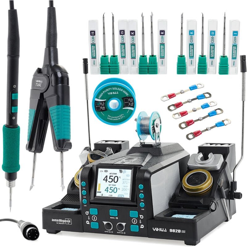 Yihua 982D-III Lötstation für 210 Spitzen + Thermopinzette