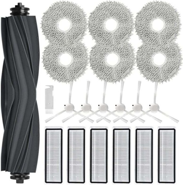 Ersatzteile für Saugroboter: Seitenbürste, HEPA-Filter, Reinigungspads