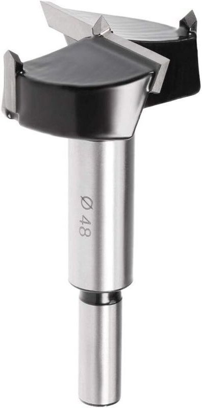 CSPARKV Forstnerbohrer für Oberfräsen, 48 mm Hartmetall-Holzbohrer für Holzbearbeitung, Scharnierlochbohrungen, Bohrer, ...