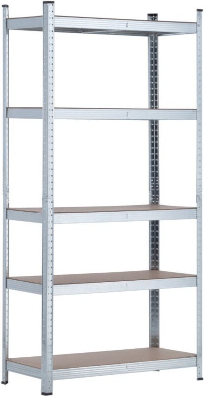 Modulares Metallregal mit 5 Böden 875kg 90x40x180cm O91