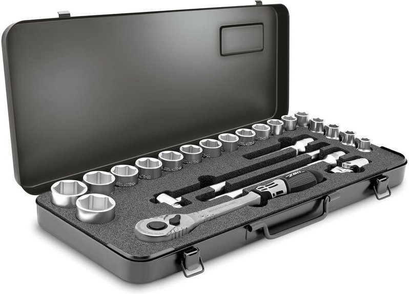 Steckschlüssel-Satz, 12-kt., 23-tlg., 12,5 mm (1/2'): 10-32 m