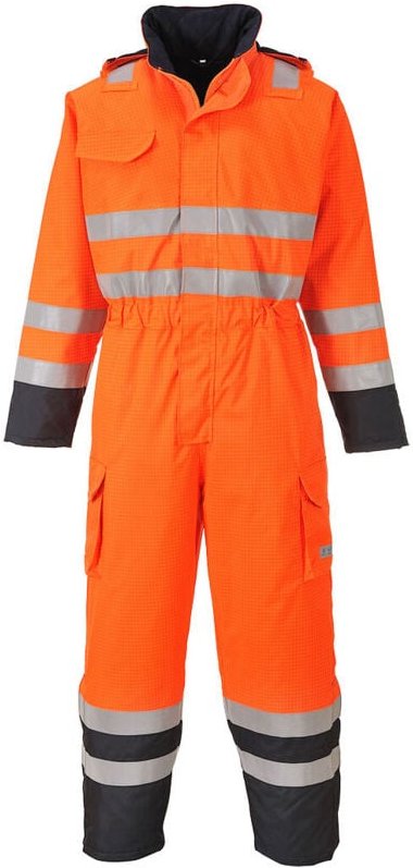 Regenanzug Hi-Vis Bizflame Orange/Marine S - DE(38-40) - UK(30-32)