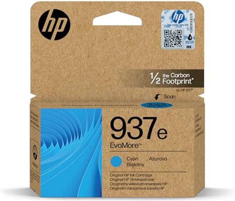 Hewlett Packard HP Ink No 937e Cyan (4S6W6NE) (4S6W6NESE1)