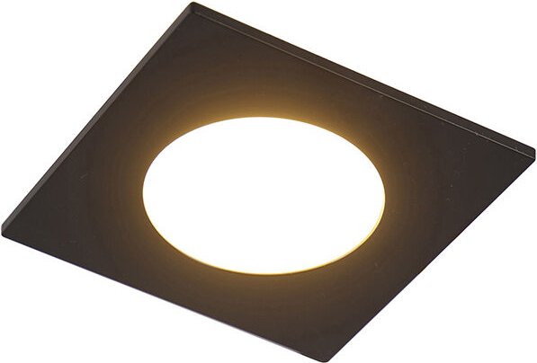 Modernes Einbaustück schwarz inkl. led 3-stufig dimmbar IP65 - Einfach