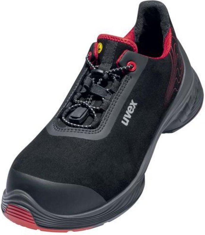 uvex 1 G2 Halbschuhe S3 schwarz, rot Weite 11 Gr. 37