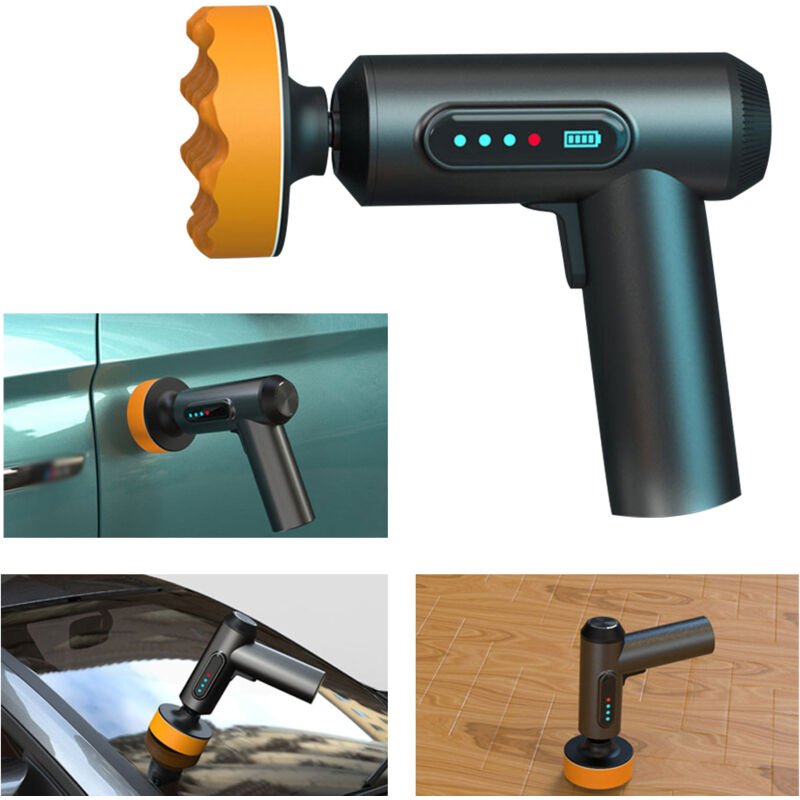 Kabelloser, tragbarer elektrischer Autopolierer, 20000 U/min, multifunktionale Kratzerreparaturmaschine mit 3 Polierpads...