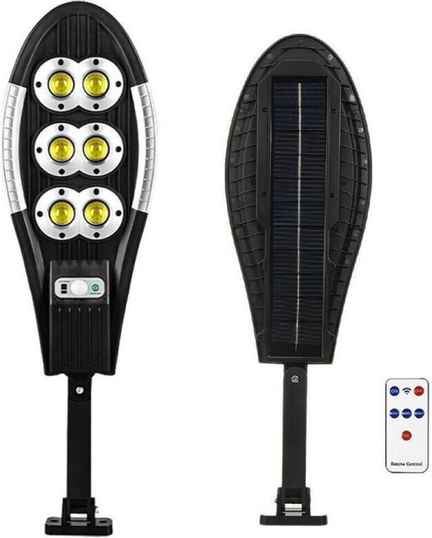 Trade Shop Traesio - Trade Shop - strassenleuchtungs-solarpanel mit sensor-telekommand 150LED cob ART.06 -