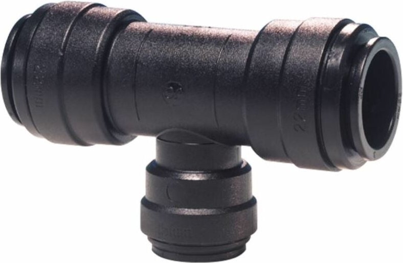 John Guest Speedfit - jg Speedfit Steckverbinder T-Stück, reduziert ø 22 x 15 x 22 mm, pm metrisch - für Druckluft und F...