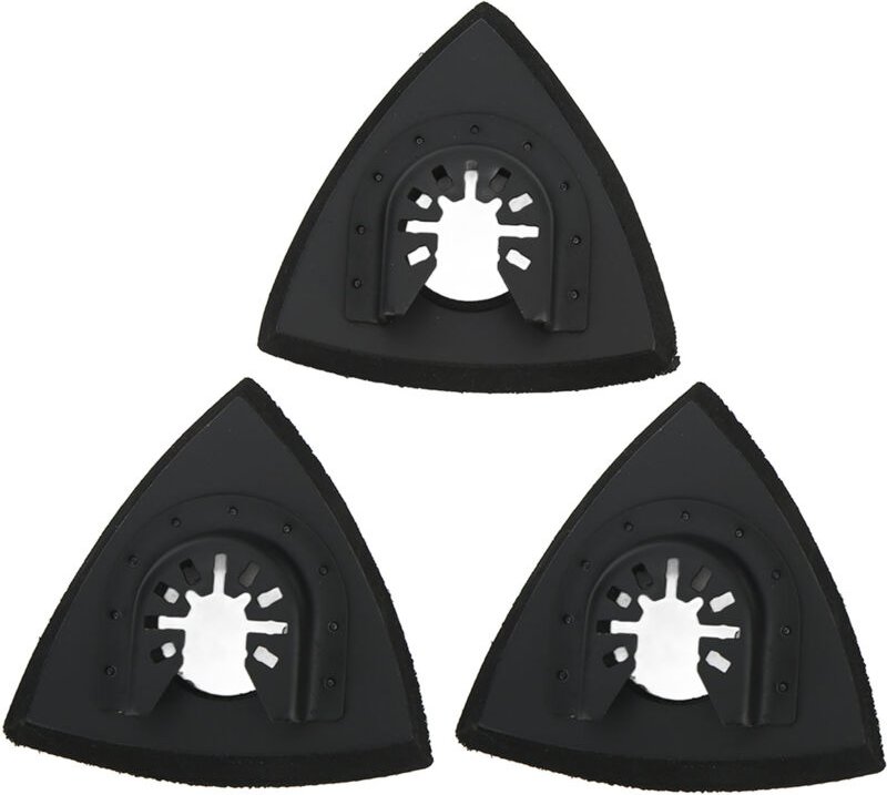 3-teiliges oszillierendes Multifunktionswerkzeug, Schleifpad, Dreieck, Schnellspanner-Set zum Austausch