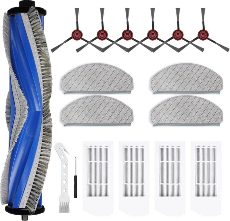 Ensemble d'accessoires pour aspirateurs robots ECOVACS Deebot N20/N20 Plus/N20 Pro Plus, pièces de rechange, brosse prin...