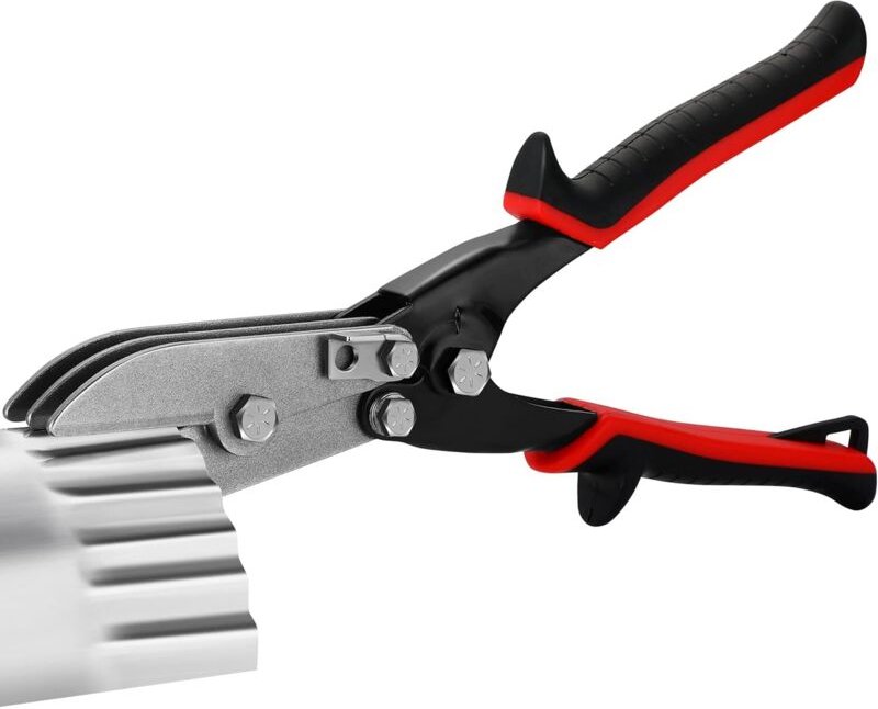 5-teiliges, handbetriebenes Blechpresswerkzeug-Set mit Klinge, HLK-Werkzeug für 24-28 Gauge Lüftungskanäle und Ofenrohre