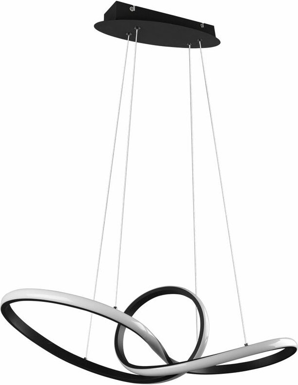 Led Hänge Leuchte schwarz-matt switch-dimmer Decken Pendel Lampe Ess Zimmer Beleuchtung