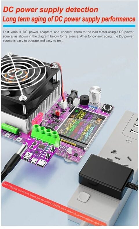 Tlily - Typ-C PD3.1 Schnelllade-4-Draht-Testplatine Spannungsmesser