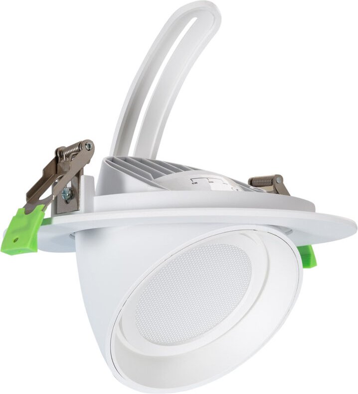 LED Downlight Einbaustrahler Schwenkbar Rund 38W Chip OSRAM 120 lm/W Weiss LIFUD No Flicker No Flicker 6000K Kaltweiß