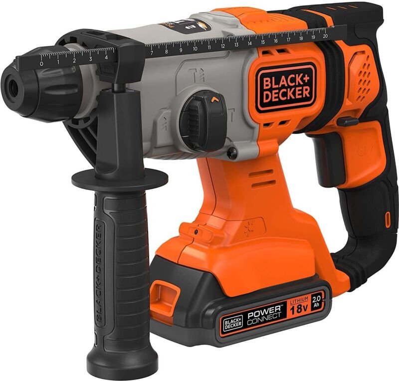 Black&decker - bohrhammer lithiumbatterie b+d 18V sds BCD900D1S + tasche