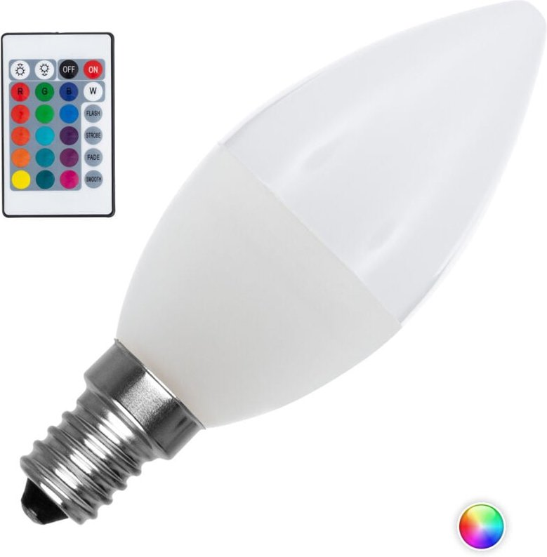LED-Glühbirne Dimmbar E14 4.5W 450 lm C37 rgbw rgbw