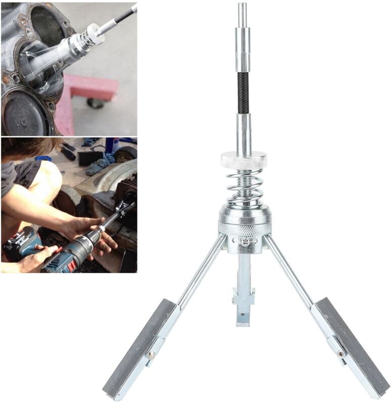 Ej.life - Zylinder-Honwerkzeug, 88233 3 Backen Eisen Flexible Welle Motor Honen Kohlenstoff Entfernen Motorzylinder-Honw...