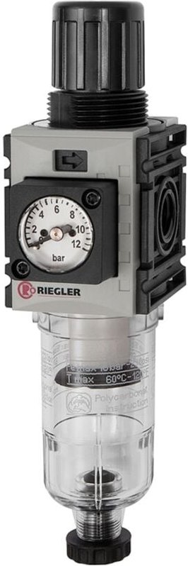 Filterregler »FUTURA-mini«, pc-b., Kompaktmano, ha, g 1/4, 0,5-10 - Riegler