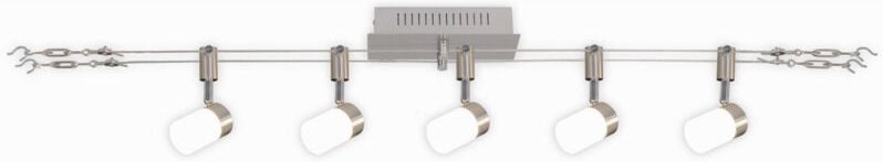 Naeve TONY LED I Deckenstrahlerleiste Stahl-Blank 3000K