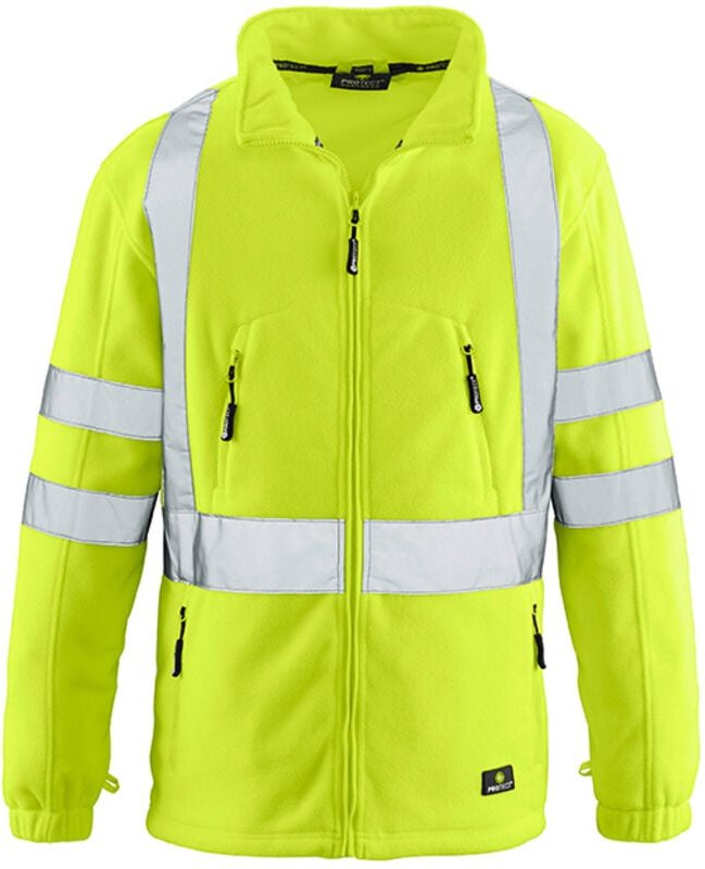 Protect Workwear - big Arbeitsschutz big Warnfleecejacke Seattle Gr. s leuchtgelb