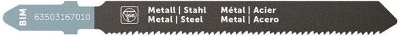63503167010 Stichsägeblatt für Metall bim 63 T1.2 / 1.4 ms sc 5 St. - Fein