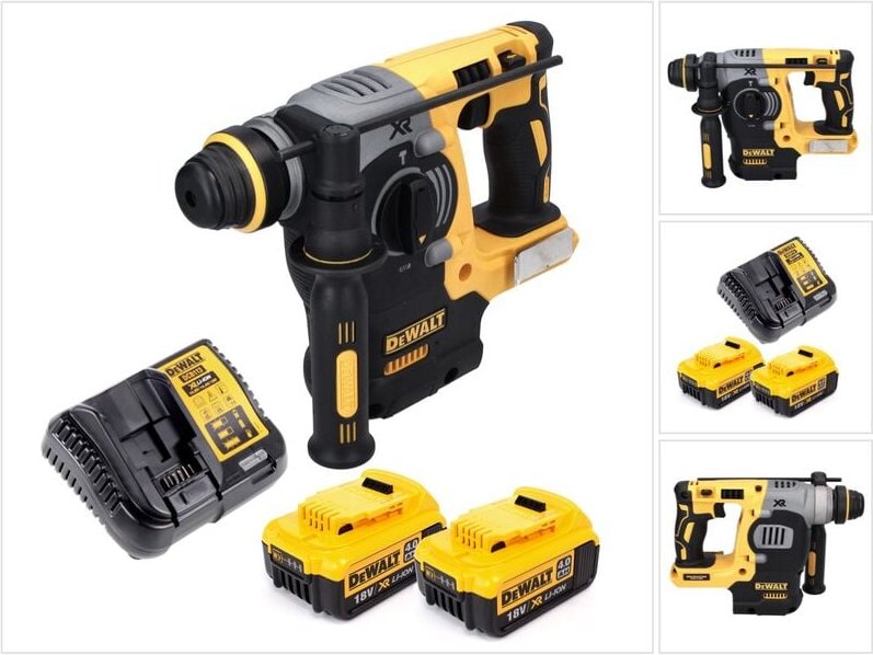 DeWalt DCH 273 M2 Akku Kombihammer 18 V 2,1 J SDS Plus Brushless + 2x Akku 4,0 Ah + Ladegerät
