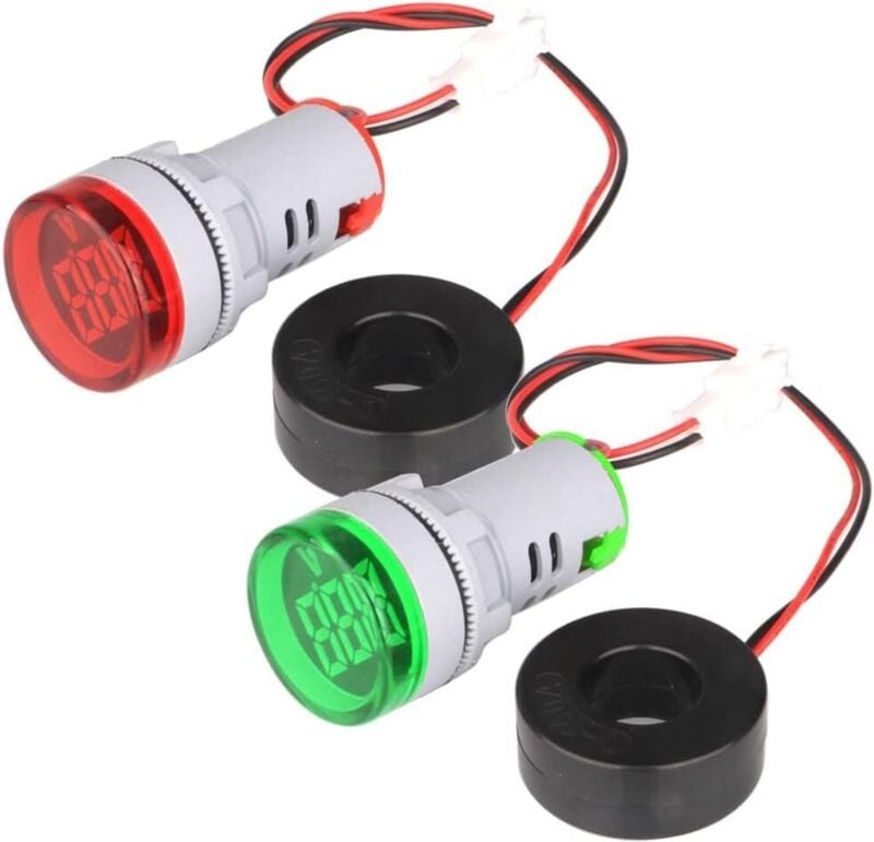 Mini-LED-Digital-Amperemeter, AC 0–100 A Digital-Ampere-Tester, Amperemeter-Monitor, Signalanzeige, LED-Panel-Leuchte (r...