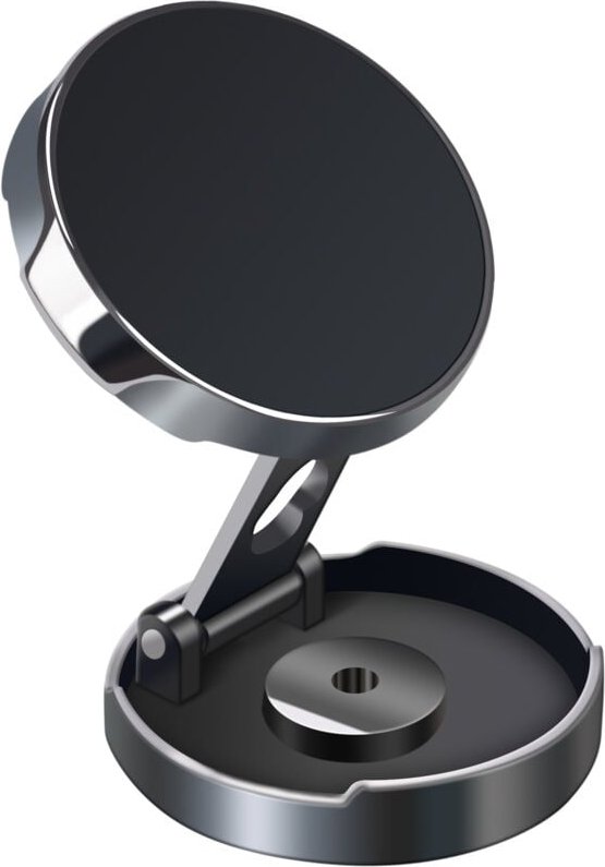 Kompatibel mit Mobiltelefonen, Autos, iPhones und allen Smartphones (Schwarz) (Silber) – Set mit 2 magnetischen Autohalt...