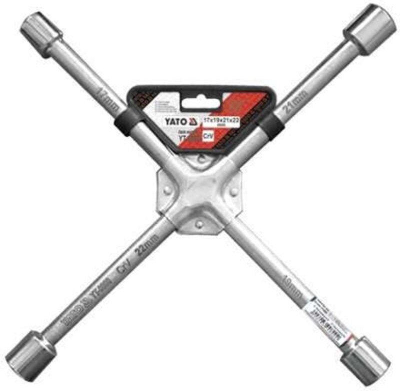 Kreuzschlitz-Radschlüssel 17x19x21x22 mm YT-0800 Yato
