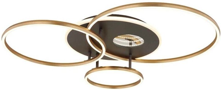 Deckenlampe Designleuchte Fernbedienung LED 3D-Effekt Dimmer Timer anthrazit CCT