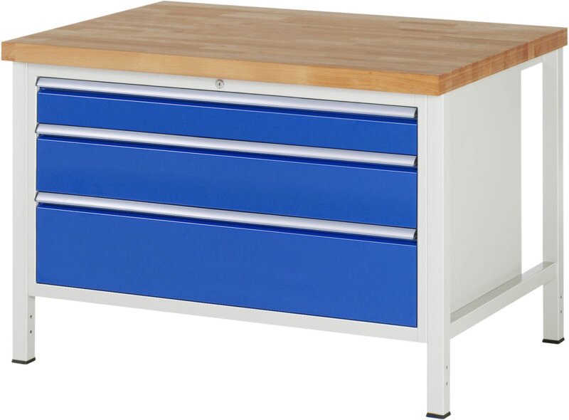 Rau Werkbank 8359A2, B1250xT900xH840mm, 2x Schublade-TA